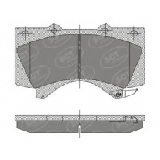 SP 400 SCT Комплект тормозных колодок, дисковый тормоз