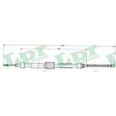 C0979B LPR Трос, стояночная тормозная система