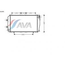 SU2055 AVA Радиатор, охлаждение двигателя