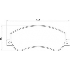 363710201640 MAGNETI MARELLI Комплект тормозных колодок, дисковый тормоз