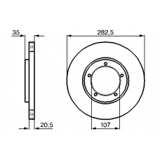 0 986 478 097 BOSCH Тормозной диск