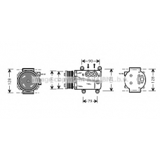 FDK105 Prasco Компрессор, кондиционер