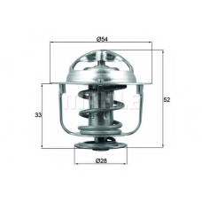 TX 176 82D MAHLE Термостат, охлаждающая жидкость