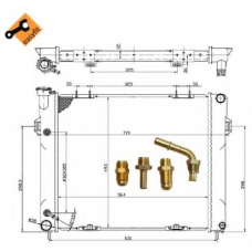 50201 NRF Радиатор, охлаждение двигателя
