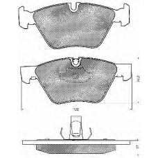 10685 BSF Комплект тормозных колодок, дисковый тормоз