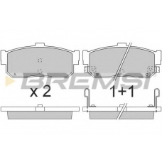 BP2699 BREMSI Комплект тормозных колодок, дисковый тормоз