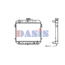 151470N AKS DASIS Радиатор, охлаждение двигателя