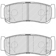 FDB1910 FERODO Комплект тормозных колодок, дисковый тормоз