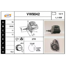 VW9042 SNRA Стартер