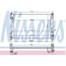61919 NISSENS Радиатор, охлаждение двигателя