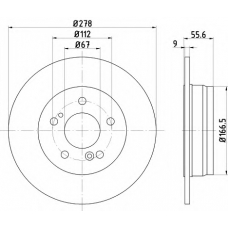 MDC855 MINTEX Тормозной диск