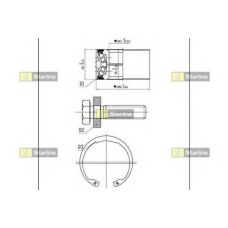 LO 03449 STARLINE Комплект подшипника ступицы колеса