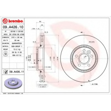 09.A426.10 BREMBO Тормозной диск