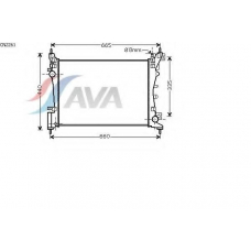 CN2261 AVA Радиатор, охлаждение двигателя