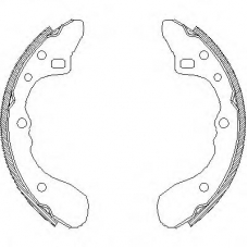 Z4154.00 WOKING Комплект тормозных колодок