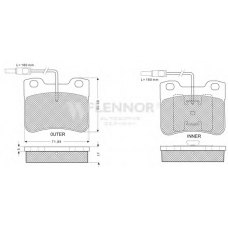 FB211093 FLENNOR Комплект тормозных колодок, дисковый тормоз