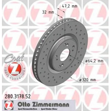 280.3178.52 ZIMMERMANN Тормозной диск