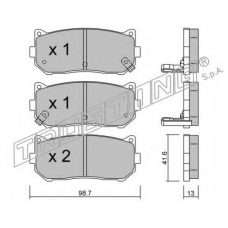 381.0 TRUSTING Комплект тормозных колодок, дисковый тормоз
