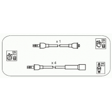 ODS220 JANMOR Комплект проводов зажигания