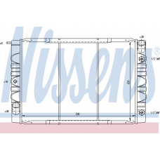 65600 NISSENS Радиатор, охлаждение двигателя