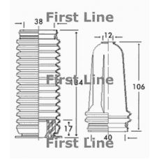 FSG3167 FIRST LINE Пыльник, рулевое управление