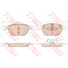 GDB2011 TRW Комплект тормозных колодок, дисковый тормоз