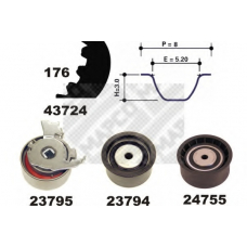23729 MAPCO Комплект ремня ГРМ