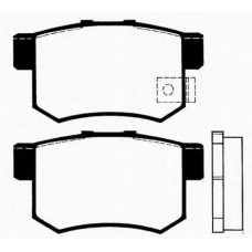 J PP-497AF JAPANPARTS Комплект тормозных колодок, дисковый тормоз