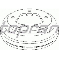300 401 TOPRAN Тормозной барабан