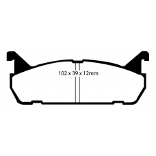 DP2828 EBC Brakes Колодки тормозные