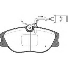 BPA0305.02 OPEN PARTS Комплект тормозных колодок, дисковый тормоз