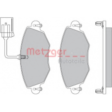 1170107 METZGER Комплект тормозных колодок, дисковый тормоз