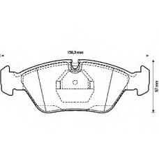 571529B BENDIX Комплект тормозных колодок, дисковый тормоз