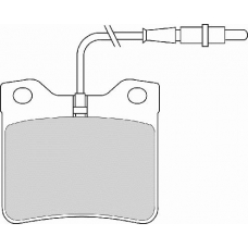 FD6210A NECTO Комплект тормозных колодок, дисковый тормоз