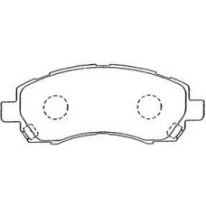 F1N014 AISIN Комплект тормозных колодок, дисковый тормоз