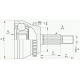 CVJ5660.10 OPEN PARTS Шарнирный комплект, приводной вал