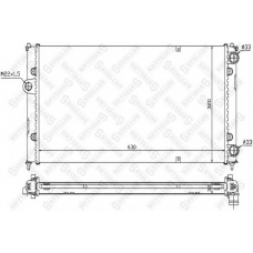 10-25245-SX STELLOX Радиатор, охлаждение двигателя