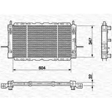 350213496000 MAGNETI MARELLI Радиатор, охлаждение двигателя