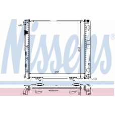 62748A NISSENS Радиатор, охлаждение двигателя