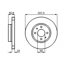 0 986 478 512 BOSCH Тормозной диск