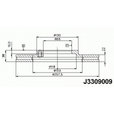 J3309009 NIPPARTS Тормозной диск