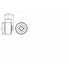 TKR 9122 TIMKEN Паразитный / ведущий ролик, зубчатый ремень