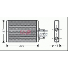 1790171 KUHLER SCHNEIDER Теплообменник, отопление салона