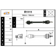 R1111 SNRA Приводной вал