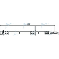 HOS3694 APEC Тормозной шланг