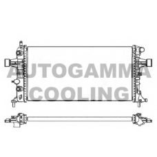 103368 AUTOGAMMA Радиатор, охлаждение двигателя