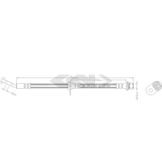 340558 SPIDAN Тормозной шланг