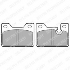 LP201 DELPHI Комплект тормозных колодок, дисковый тормоз