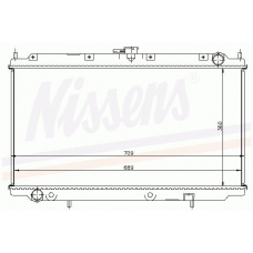 62927A NISSENS Радиатор, охлаждение двигателя
