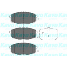 KBP-4004 KAVO PARTS Комплект тормозных колодок, дисковый тормоз